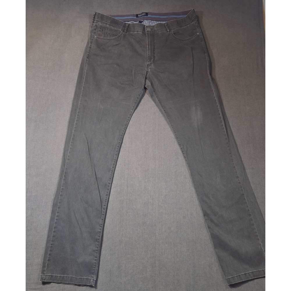 Ballin Crescent Modern Fit Pants Mens 40x34 Charcoal Gray Cotton Stretch